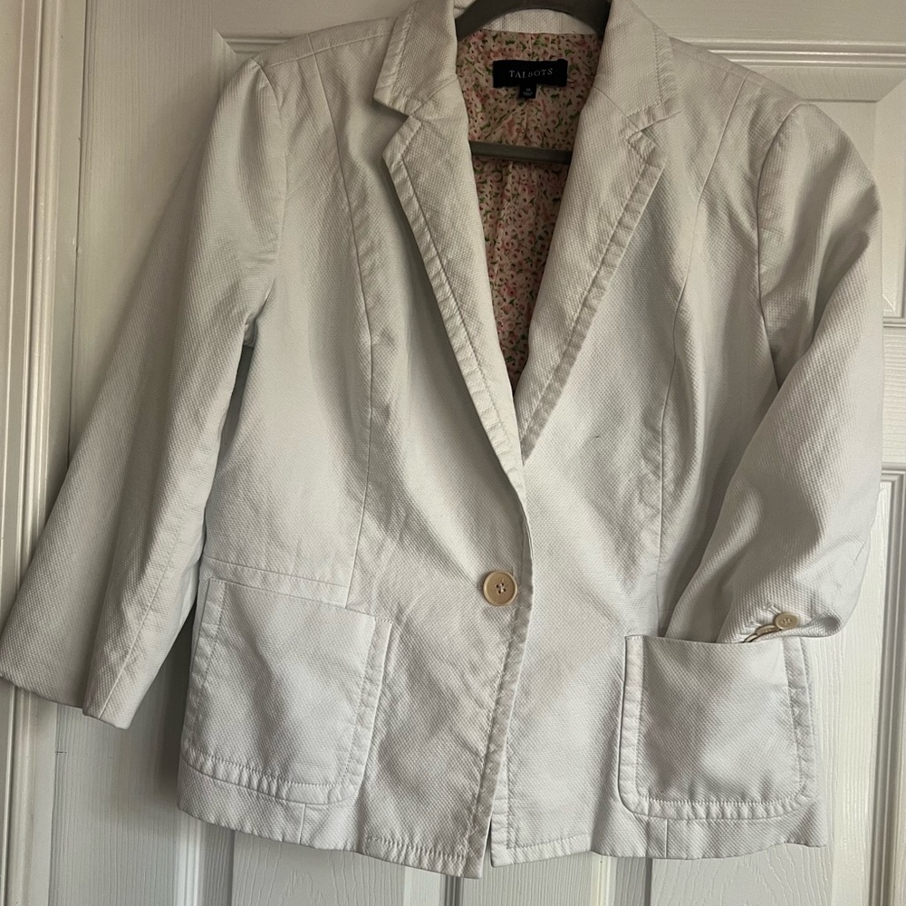 Talbots Women's Blazer with Dainty Detail